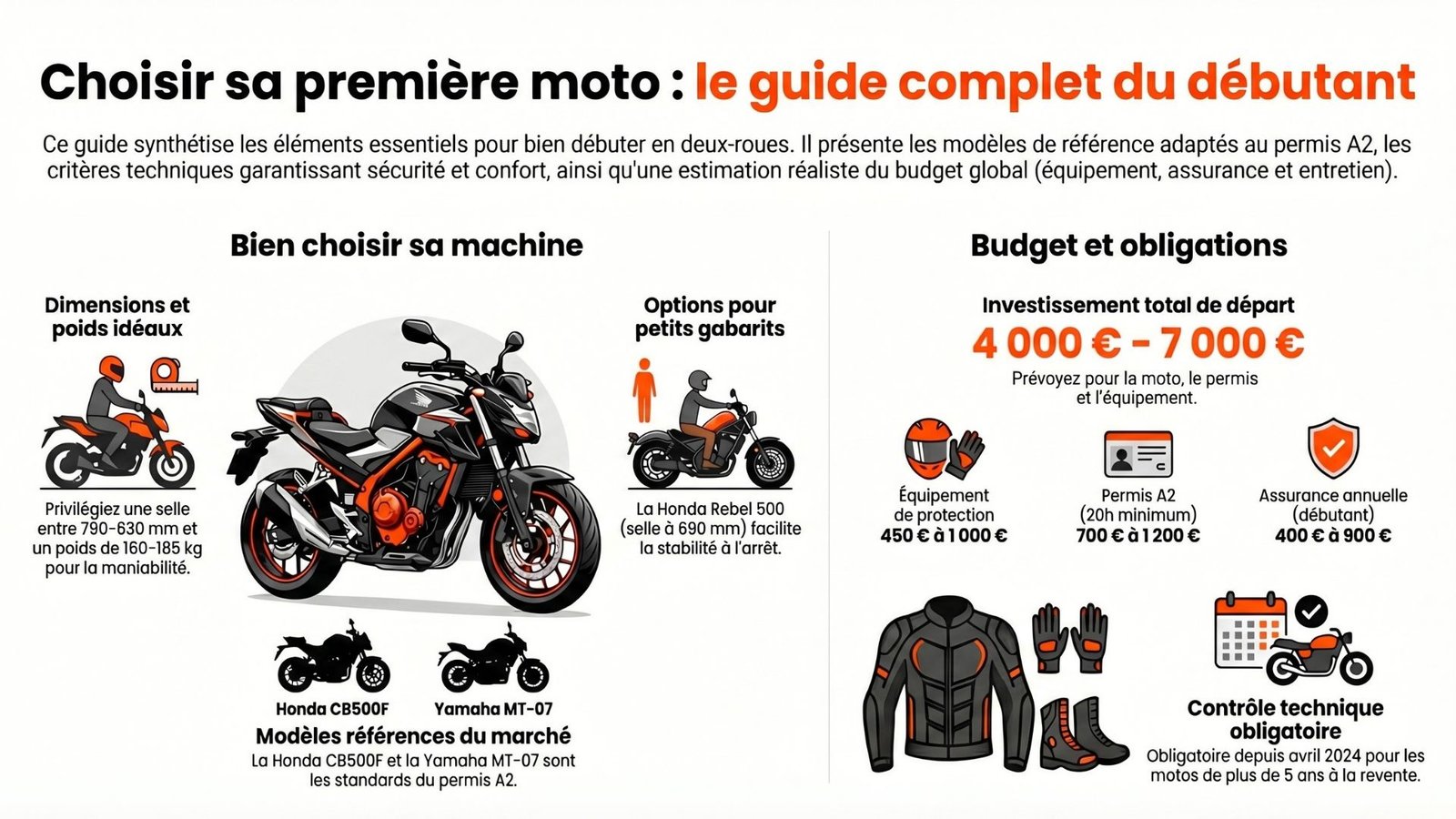 Choisir sa première moto : le guide complet du débutant