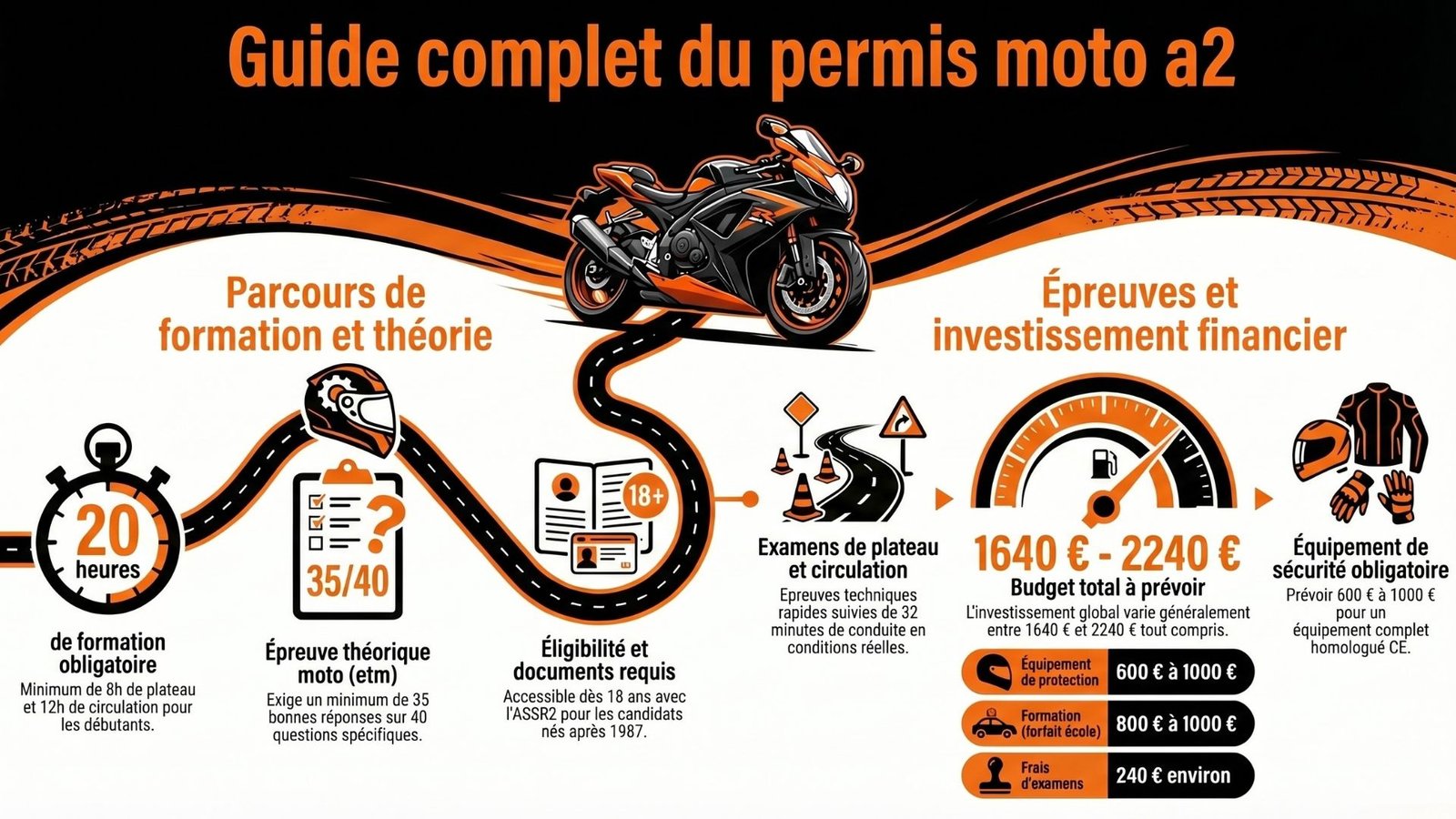 Guide complet du permis moto A2