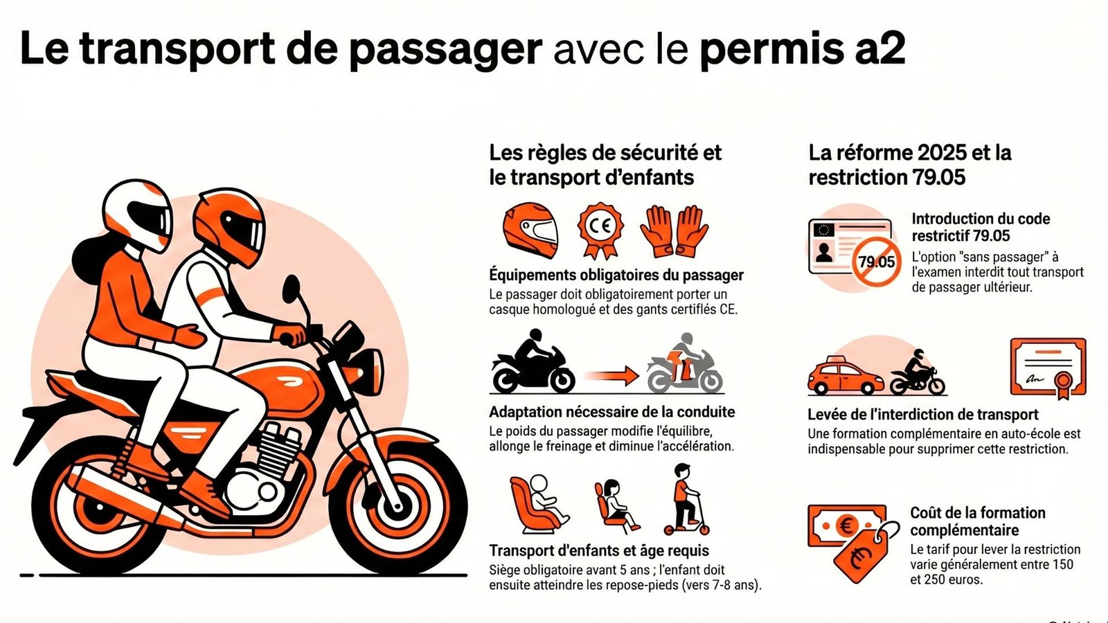 Le transport de passager avec le permis A2